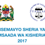 Isemavyo sheria ya msaada wa kisheria, 2017