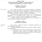 SURA YA PILI YA RASIMU YA WARIOBA KWA LUGHA YA ALAMA