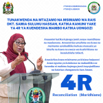 Jitihada za Rais Samia Suluhu Hassan za kuleta maelewano, usalama, na maendeleo endelevu nchini Tanzania baada ya historia ya vyama vingi na changamoto mbalimbali zilizojitokeza katika vyama vya upinzani na serikali
